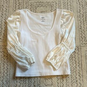 Mauve by Anthropology white top